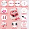 Vextronic Kids Makeup Sets for Girls, Washable Toddler Makeup Kit, Non Toxic Pretend Play Makeup for Kids Ages 3 4 5 6 7 8 9 10 11 12, Little Girls Makeup Kit Toy, Christmas & Birthday Gift (Pink)