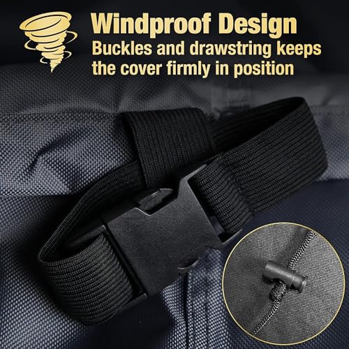 Futura Outdoor Rattan Garden Furniture Covers Waterproof 150x90x75cm Extra Heavy Duty 600D Oxford Fabric Rip Resistant with PVC Lined Backing, Air Vents and UV Safe - Image 5