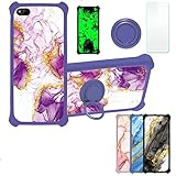 Aroepurt Coque pour Archos Diamond Coque Compatible avec Archos Diamond Coque �tui [avec Tremp� 9H Protection D'�cran] Case Support de Bague PC + Silicone JSZ-ZDL