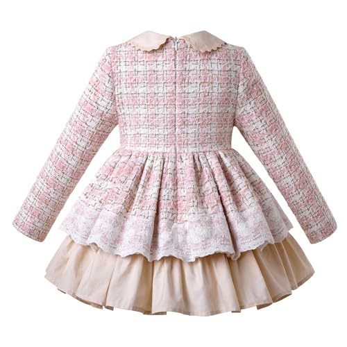 Pettigirl Girls Autumn Party Special Occasion Dress with Handmade Headwear2