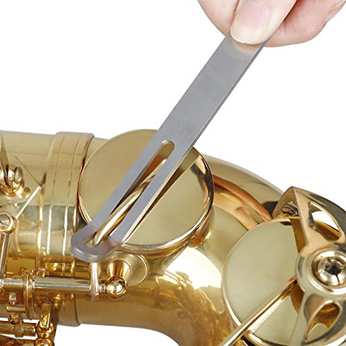 Saxophone Repair Care Kit Included Sax Needle Spring Hook, Key Cover Tool, Sound Hole Tool and Sax Trimming Tools Set for Clarinet, Flute instruments - Thumbnail 4