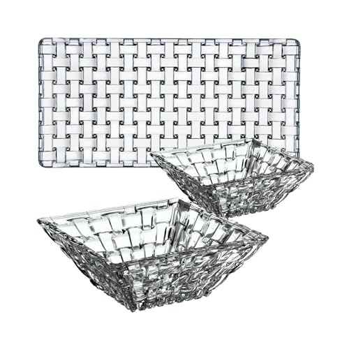 Nachtmann Spiegelau Bossa Nova Crystal Glass Container 3 Pieces