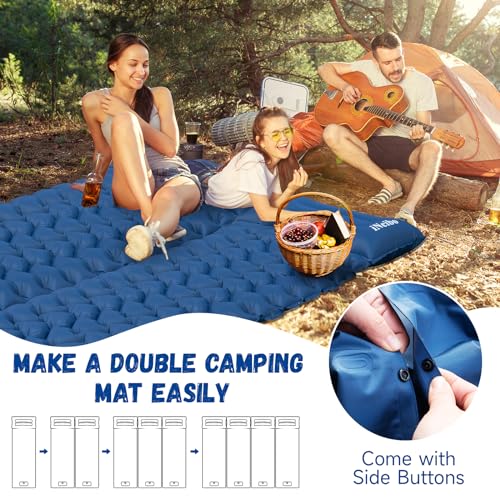 iNeibo-Sleeping-Pad-for-Camping-Inflatable-Sleeping-Pad-with-Pillow-Built-in-Foot-Pump-Compact-Camping-Air-Mattress-for-Hiking-Camping-Backpacking-Tent-Car-Traveling-Blue-Single