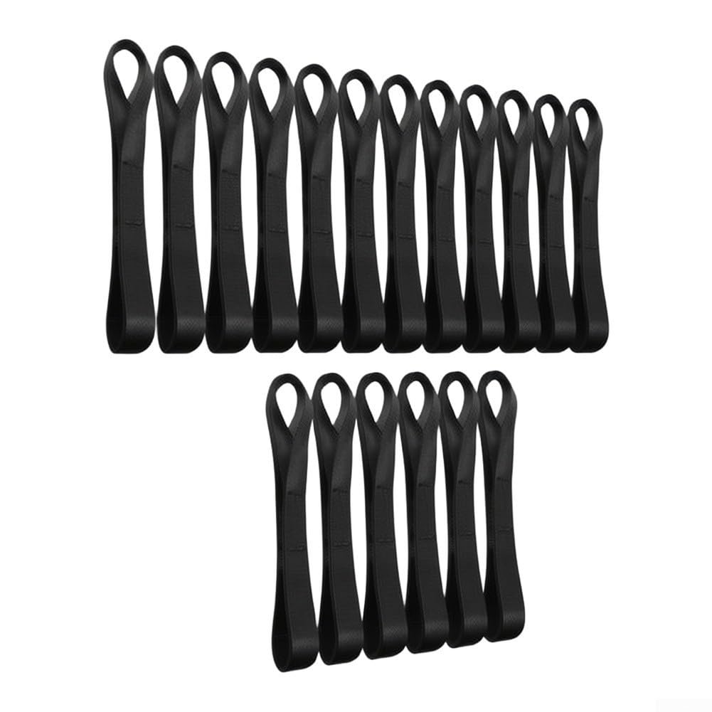 de Sujeción con Bucle 20cm para Carga Pesada de Sujeción con(Black)
