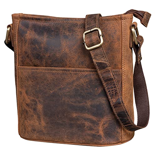 Bolso de cuero para mujer tipo bandolera ideal para trabajo y escuela