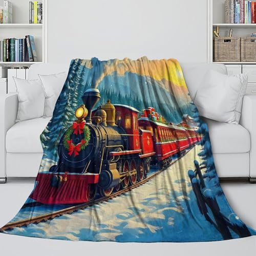 Couverture douillette train 3D pour réchauffer les nuits fraîches - 5