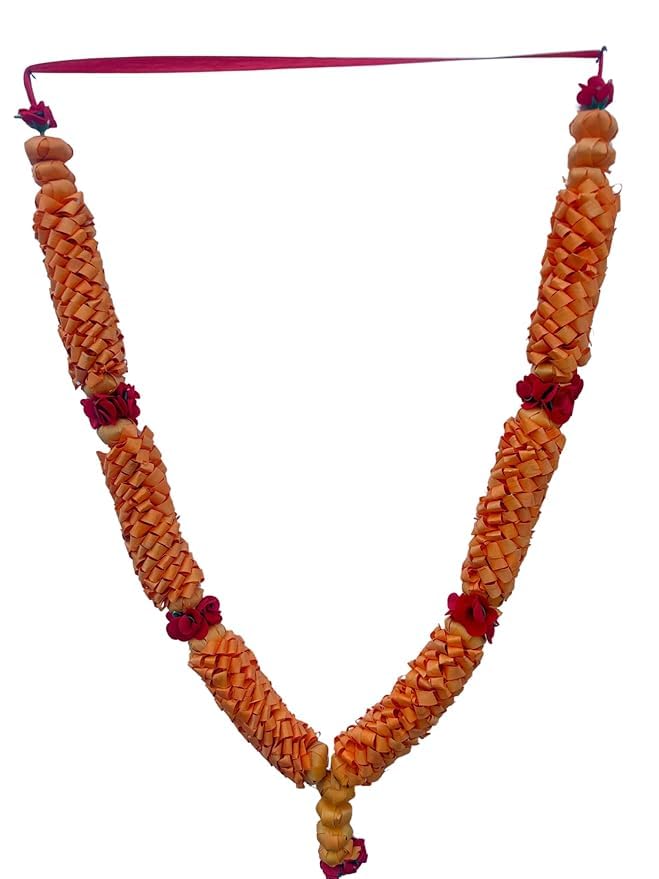 Sandalwood Processed Photo Frame Mala | Chandan Scented Wooden Chaal | Wooden Garland | Traditional Mala for God, Ancestors and Pitra (3_Step (24inch/60cm))-image-17