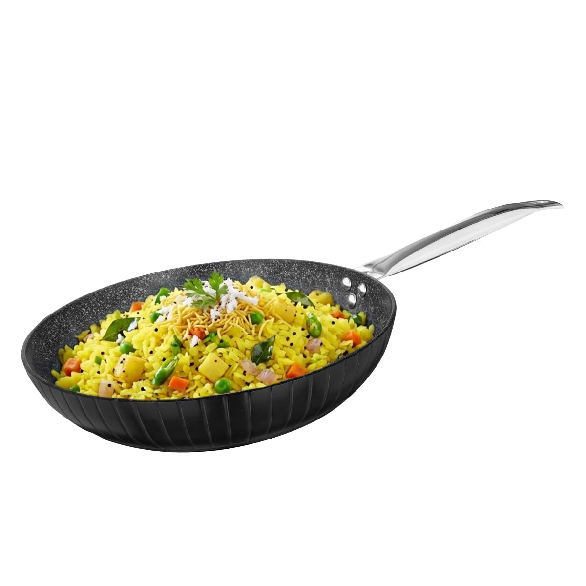 Prestige Durastone Hard Anodised 6 Layer Non-Stick Fry Pan 24 cm, 1.9 Litre|Black|Non-Stick Coating|Stainless Steel Stay Cool Handles|Induction & Gas Compatible|2 Years Warranty-picture-14