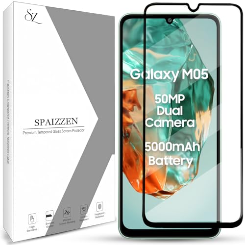 Image of Tempered Glass Screen Protector Compatible for Samsung Galaxy M05 with Edge to Edge Coverage and Easy Installation Kit