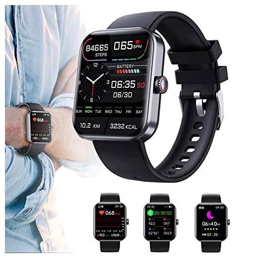 Aobialen Blood Glucose Monitoring Smartwatch, Blood Glucose Monitor Watch, Blood Pressure Smart Watch, Blood Sugar Monitor Watch, F57l Smart Watch, Bluetooth Fashion Smartwatch (Black)