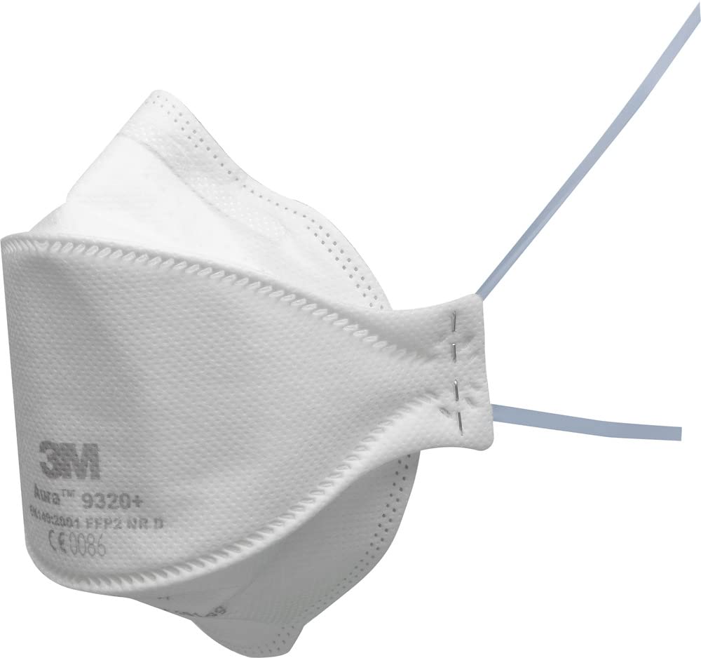 3M™ Aura™ Masque antipoussière, FFP2, sans valve, série 9320+, 20 masques par paquet