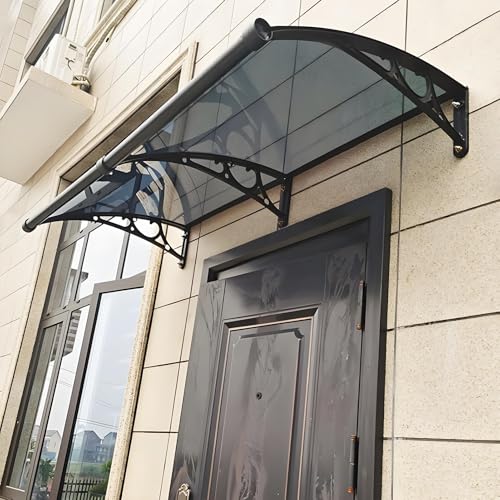 Marquesina de Puerta Toldos para Patios y Ventanas, Toldos Exteriores para Puertas, Cubiertas para Proteger De La Lluvia De Escaparates, Parrillas(60x380cm/23.6x150in)