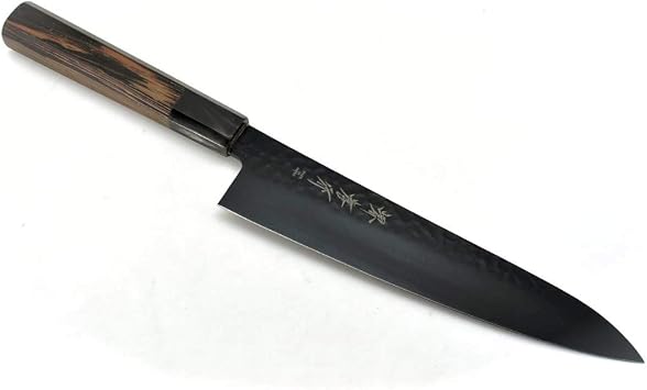 Hammered Black VG-10 Gyuto by Sakai Takayuki