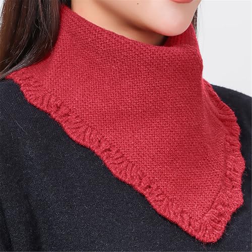 Scarf Neckerchief For Women Winter False Collar Scarfs for Women Neck Wrap Men Women Turtleneck Collar Scarf Knitted4