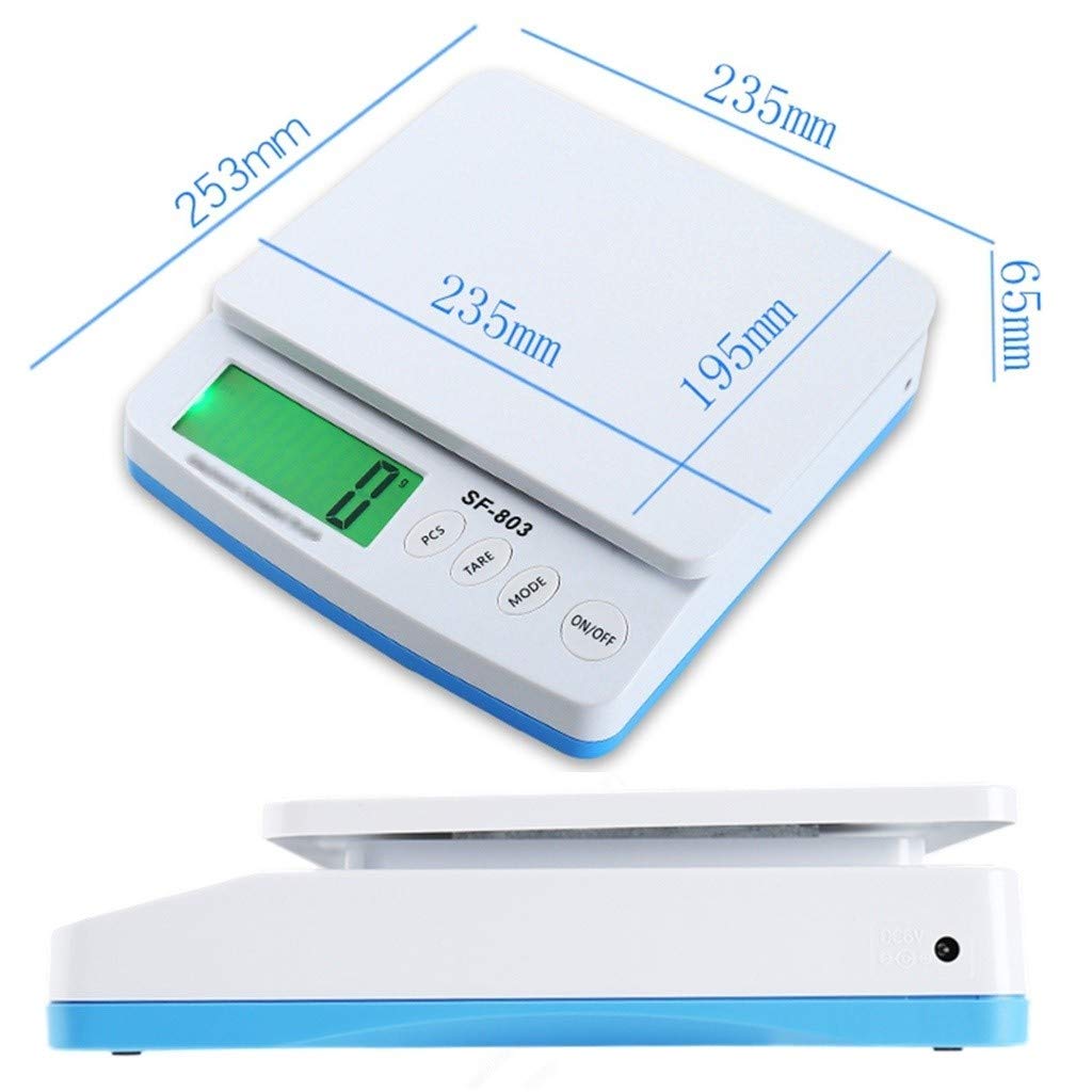 Báscula electrónica digital de cocina de 30 kg/1 G, báscula de precisión para paquetes, báscula de plataforma comercial, báscula multifuncional para cocinar y hornear frutas