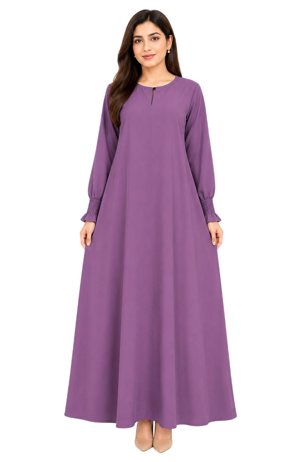 Plain simple Burqa with chun sleeves For Women & Girls made by Firdous Fabric perfect fit in Budget. (NO DUPATTA)-picture-25