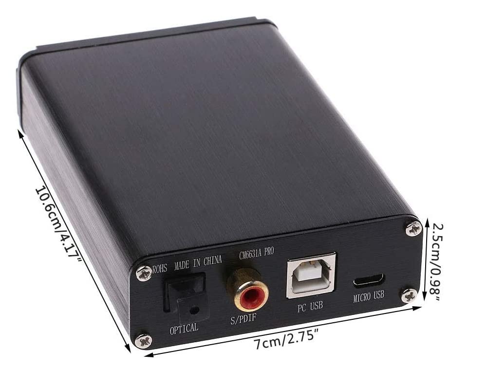CM6631A Interfejs cyfrowy 32 / 24Bit 192K Karta dźwiękow USB do I2S / SPDIF Wyjście koncentryczne Obsługa podłączenia Dekodera Aktualizacja DAC