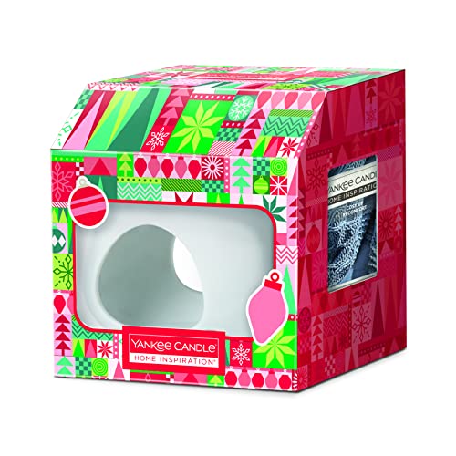 Yankee Candle - Home Inspiration Bougies parfumées de Noël, 6 cires à fondre, parfum cosy Up, set Complet, idée cadeau