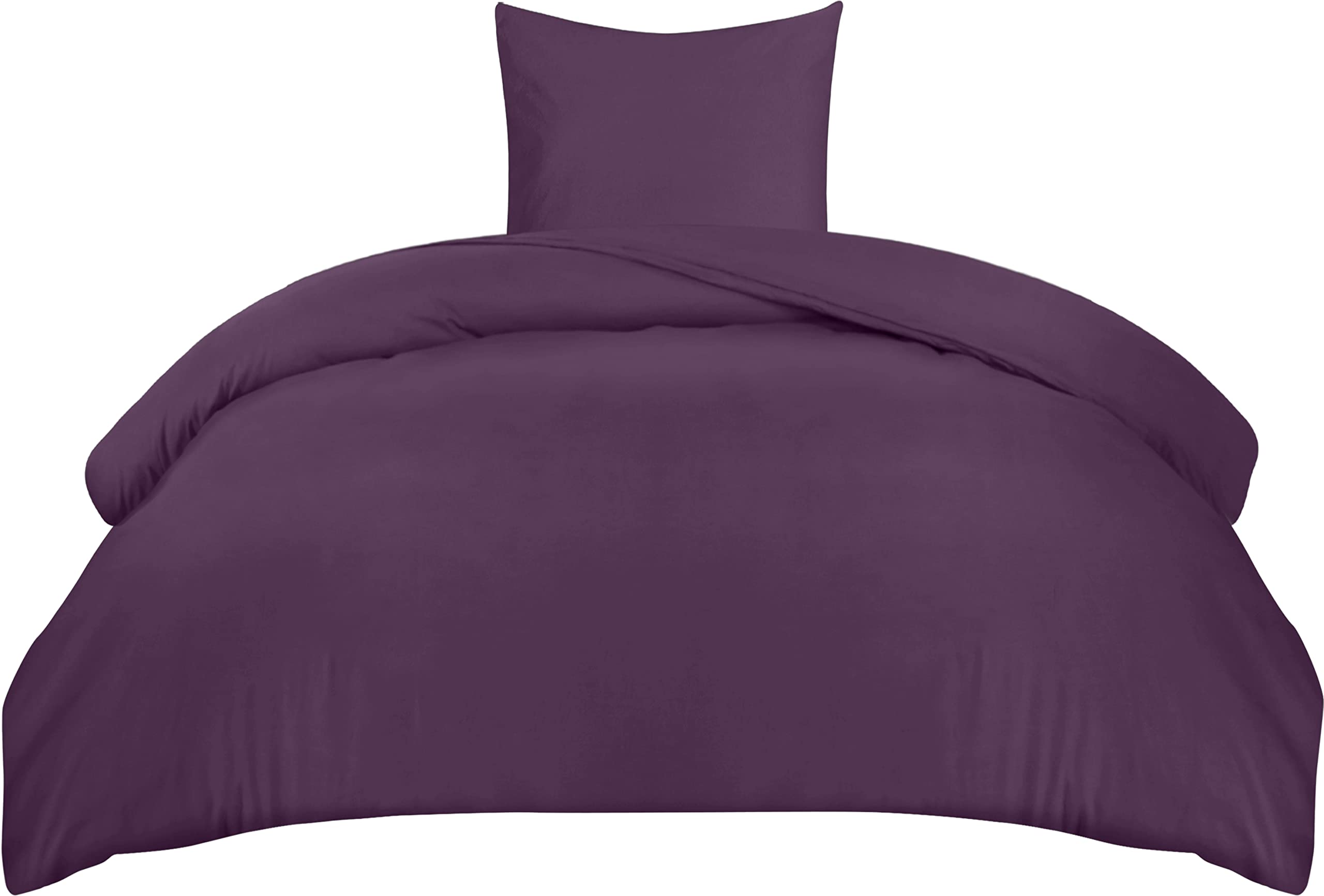 Utopia Bedding Duvet Cover Double - Soft Microfibre Polyester - Bedding Quilt Cover Set, with Pillow cases (Grey) — view 100