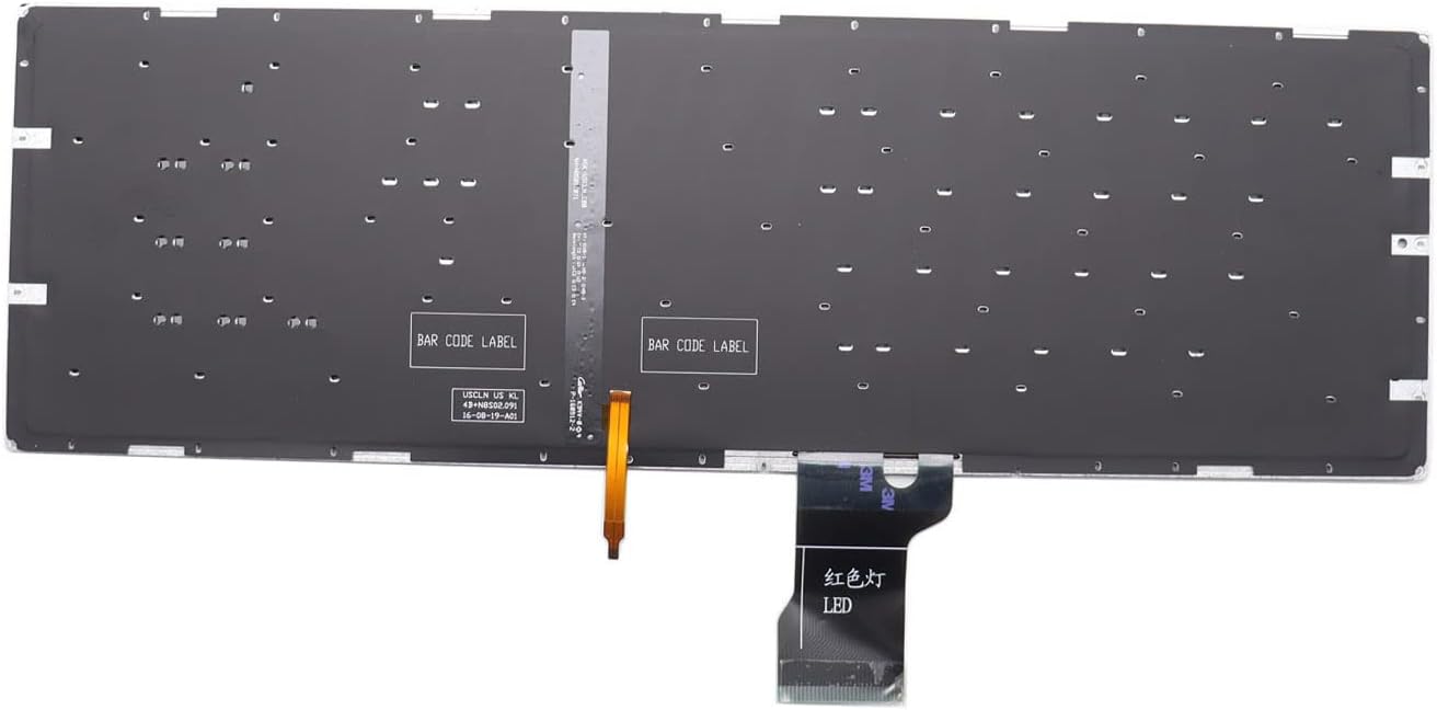 New Keyboard Replacement for ASUS ROG Strix GL702 GL702VT GL702VS GL702VM GL502V GL502VM GL502VS GL502VT GL502VY with Backlit no Frame Red