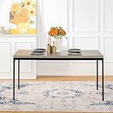 【Polyvalence d'Utilisation】 : Que ce soit pour des repas formels ou décontractés, cette table de salle à manger est extrêmement polyvalente, s'intégrant parfaitement à votre décor tout en ajoutant un élément fonctionnel à votre maison.