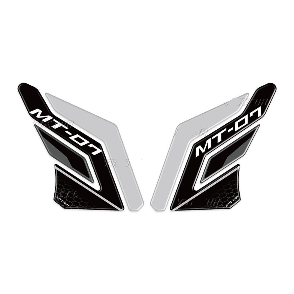 Autocollant réservoir pour MT07 finition carbone protection bouchon - 5