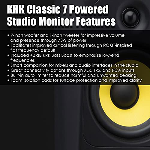 KRK Classic 7 Powered Two-Way Professional Studio Monitor