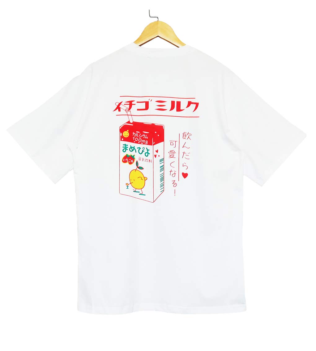 Women Girl Printing Loose T-Shirt Japanese Street Style Student Teenager Tops T-Shirt Harajuku