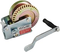 Vista 6 de South Bend Components Atlas Power Machines - Cabrestante manual para barco/remolque, 600 libras con cable de acero resistente