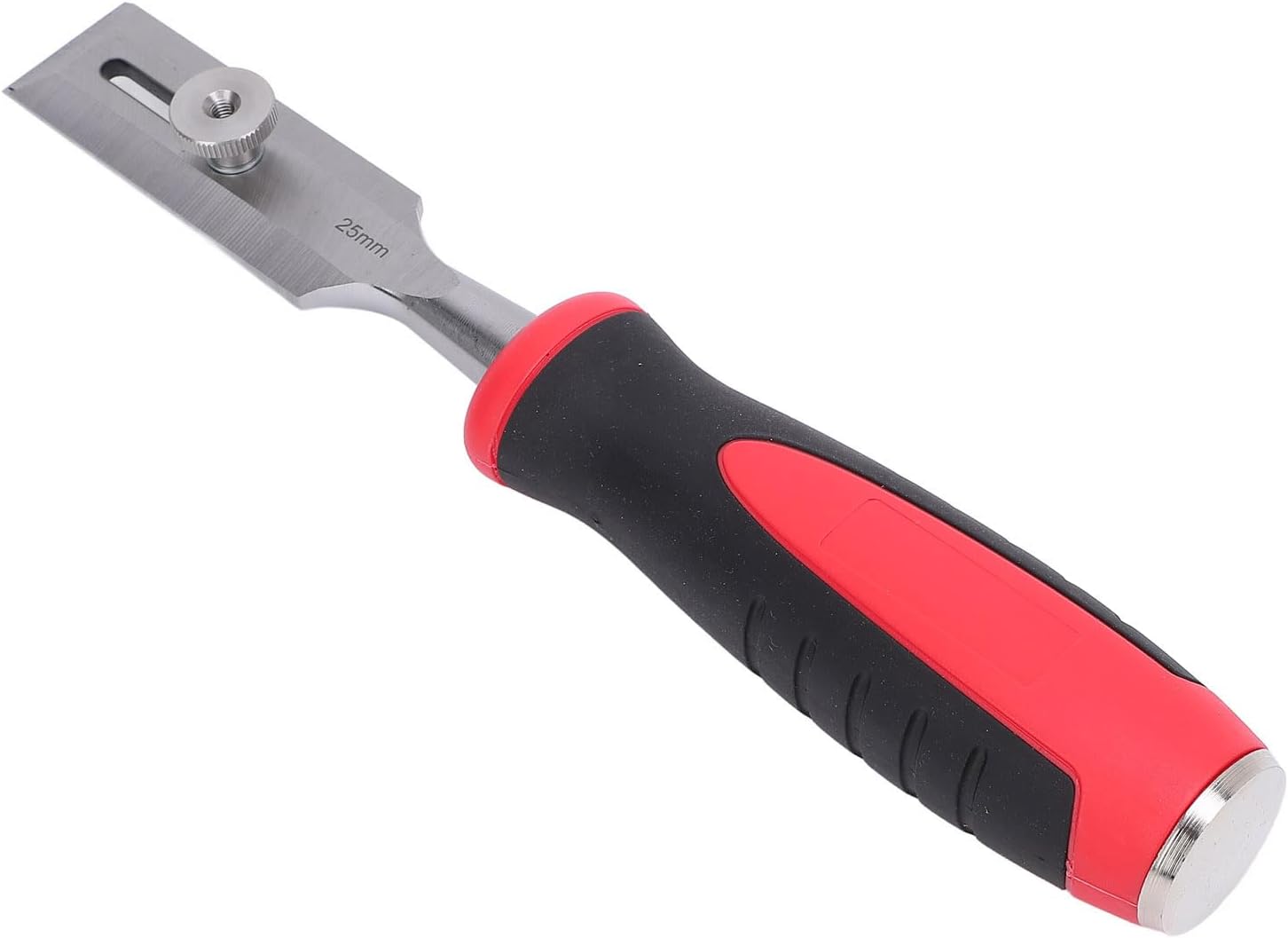Woodworking Wood Chisel, CRV Steel Adjustable Depth Stop Flat Carving Tool for Furniture Making Wood Carving Impact Handle Easy Maintenance 1 Piece