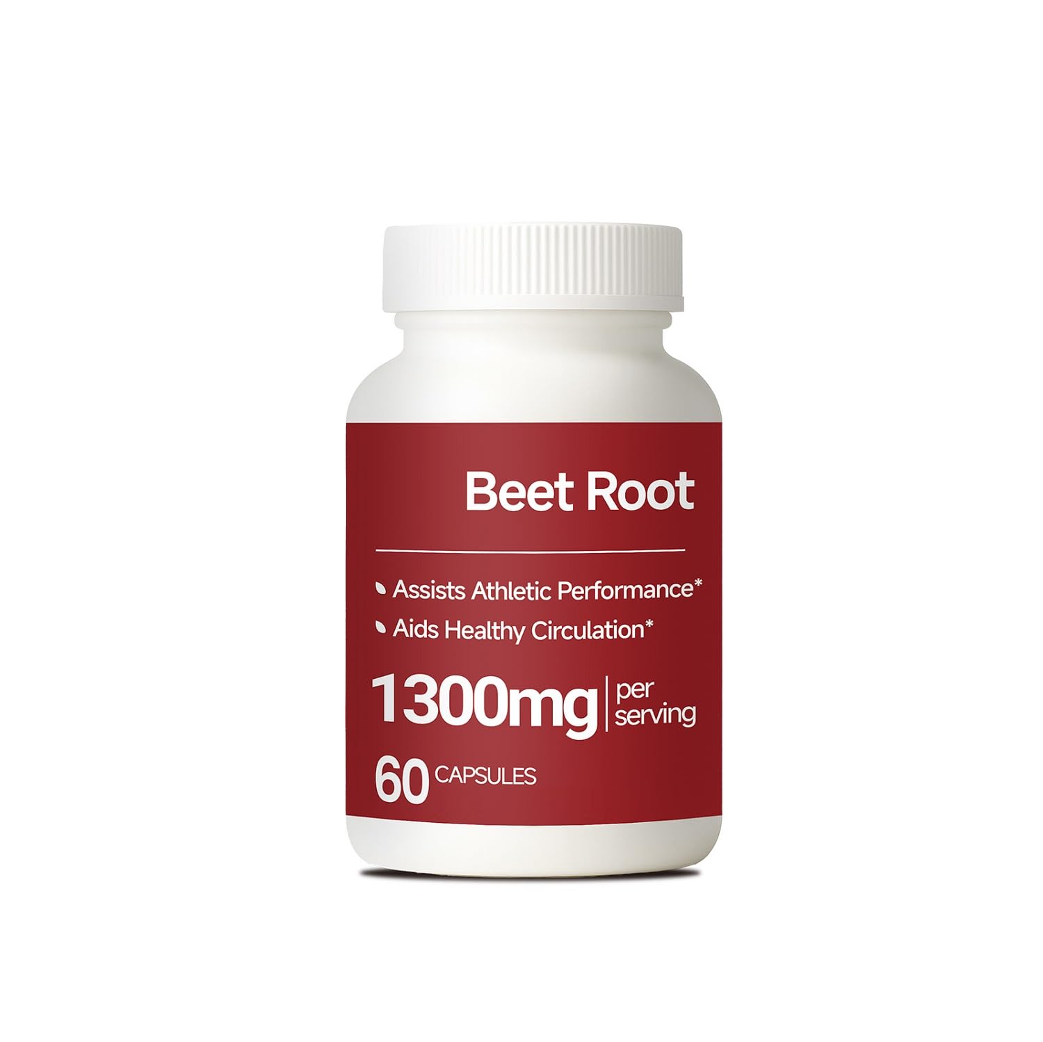 Rote-Bete-Wurzel 1300 mg – natürliche Energie│Ausdauer und sportliche Leistungsunterstützung│Geeignet für den täglichen Gebrauch│60 Stück,1pcs