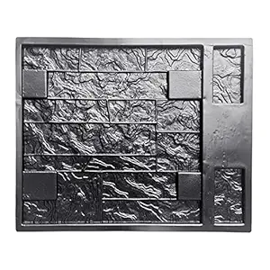 Vertical Concrete Stamps Wall Concrete Plaster Garden House Wall Stone Tiles Stone Cement Bricks Maker Mould Retro