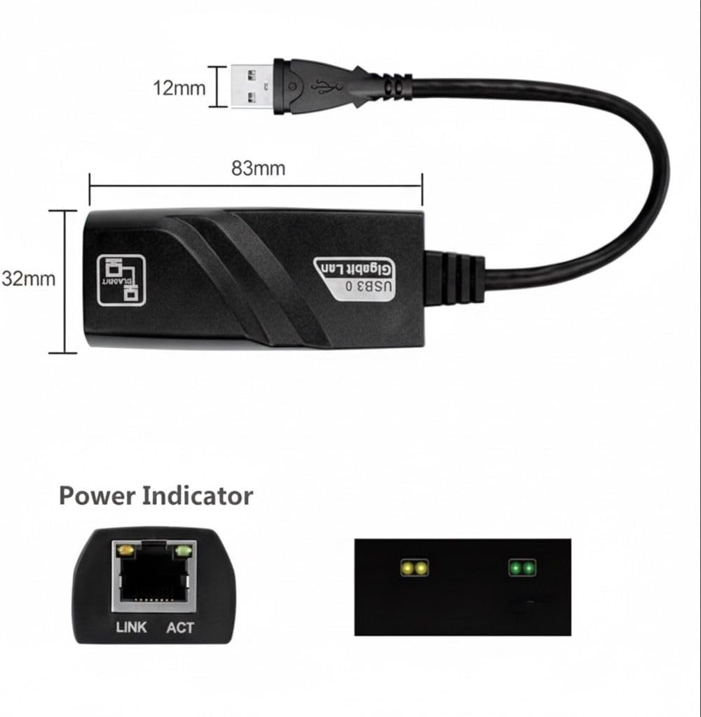 Adaptador USB 3.0 para Ethernet RJ45 Gigabit: Review após 7 dias