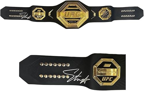 Israel Adesanya autographed signed belt UFC Alex Pereira JSA COA Style Bender