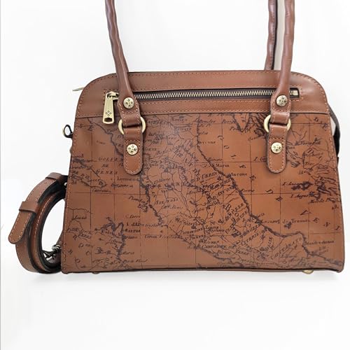 Image of Patricia Nash Calvi Satchel (Brown, One Size)