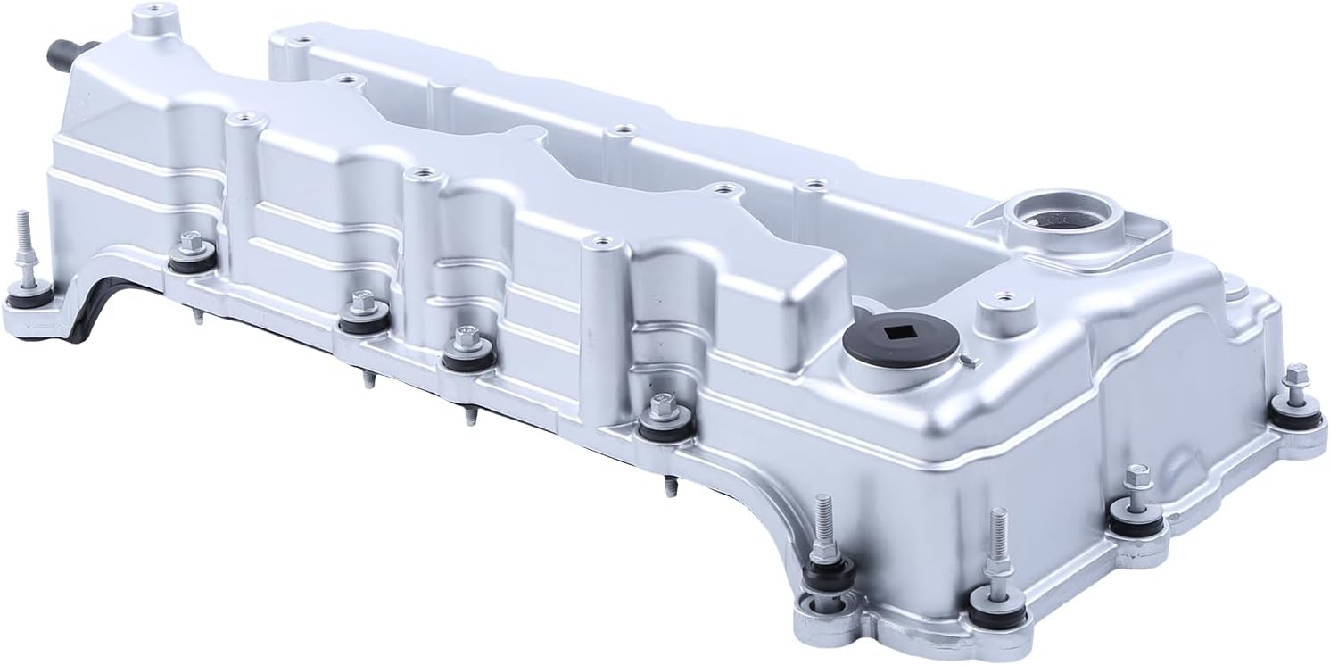 Aluminum Engine Valve Cover with Gasket 05047517AL 05047520AE, Fit for Jeep Cherokee 2014-2017, Renegade 2015-2018, Compass 2017-2018, for Dodge Dart 2013-2016, Chrysler 200 2015-2017, Fiat 500X