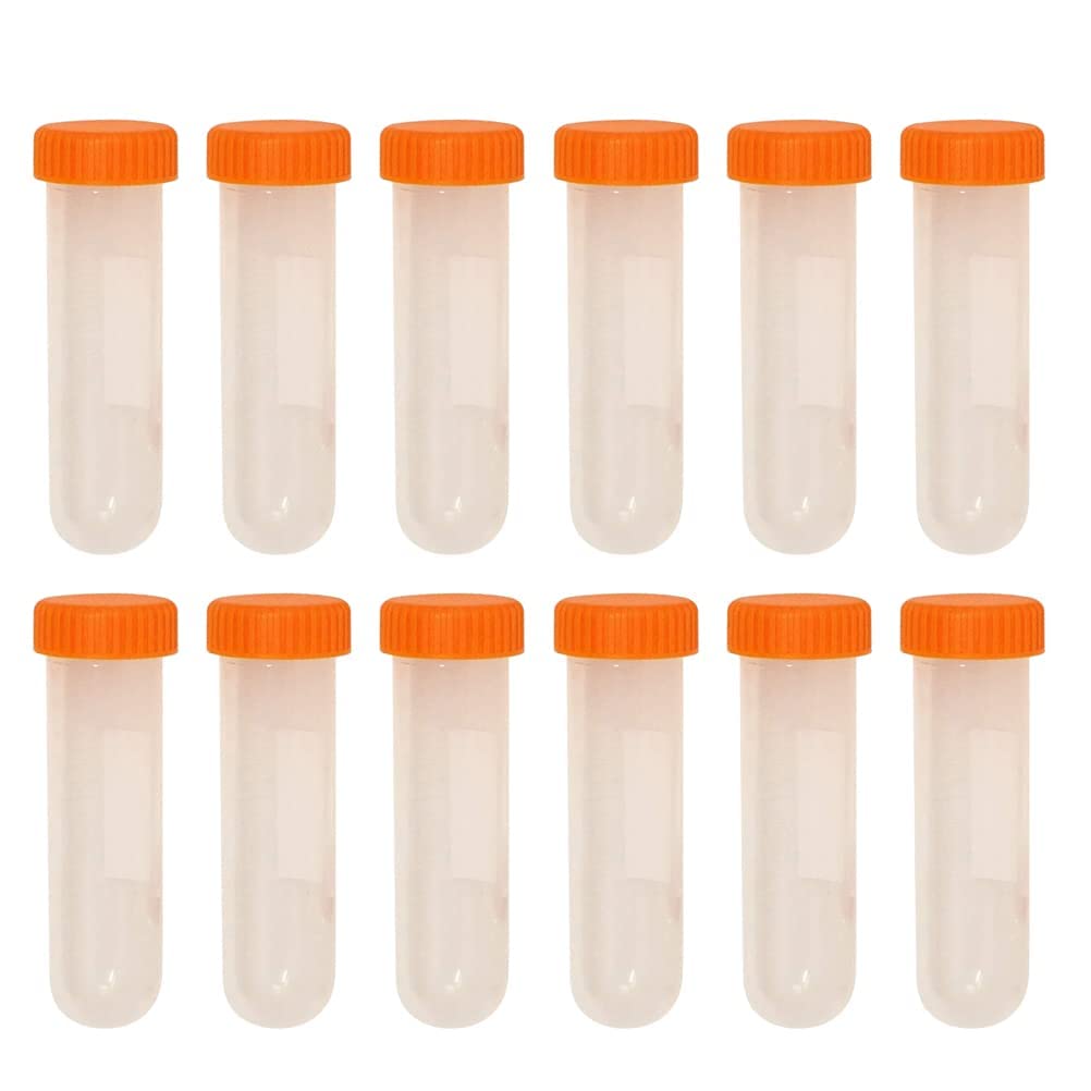 100Pcs 50Ml Centrifuge S With Screw Scientific Experiment Test S