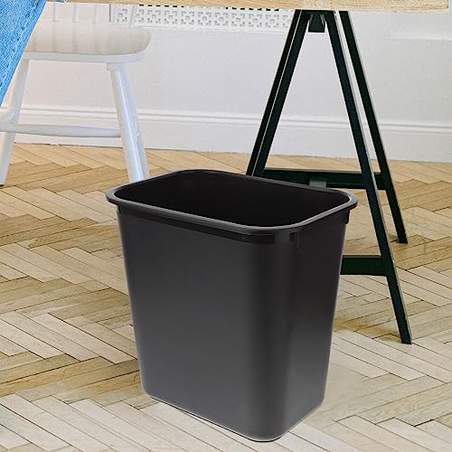 Caneca de basura rectangular negra 3 galones miniatura 7