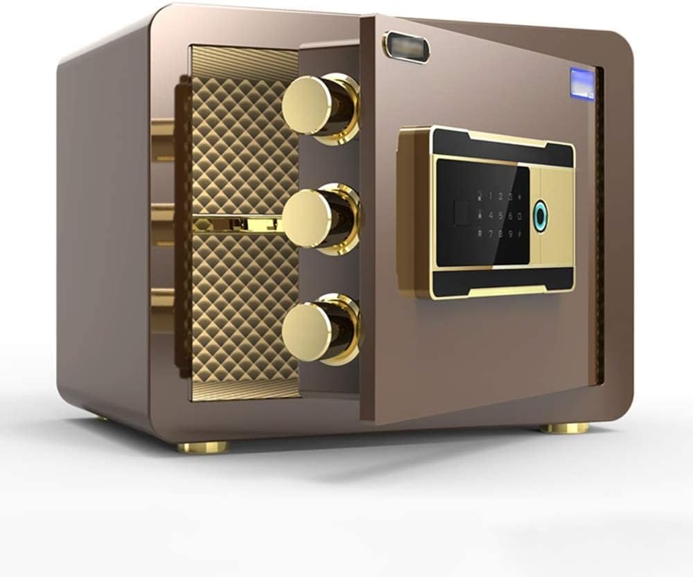 Cabinet Fingerprint 25cm Invisible Bedside Table Steel System Household Wall-Mounted LCD Display Wall Safes (Color : B) Interesting Life Safe