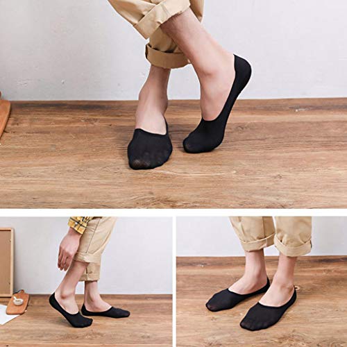 xatos Breathable Ice Silk Socks 3 Pack Unisex Hidden Invisible Non-Slip Summer Casual No-Show Soft Elastic Sports Socks3