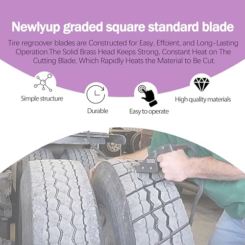 Image of #8 1 /2 Tire Groover Flat Blades, 18 Pack, for Tire Regroover Tool Kit