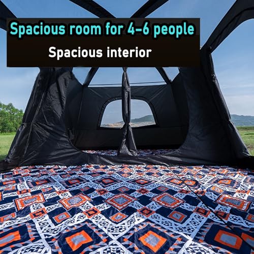 Carpa familiar grande para camping 4-6 personas impermeable y UV miniatura 6