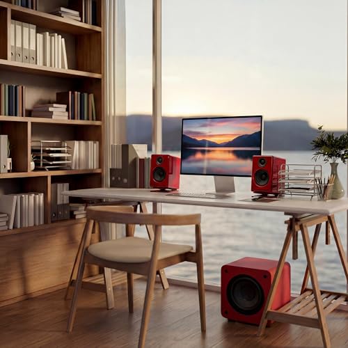 Image of Audioengine A2+ 24 Bit 60 Watt Bluetooth Desktop Computer Speakers for Music and Gaming - PC MAC Laptop Tablet