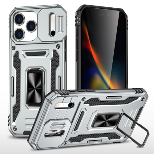 Coque silicone rigide iPhone 15 Pro Max argent anti choc et mince