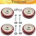 Juvielich 5 Inch 4Pcs Shopping Cart Wheels Polyurethane Caster Wheels Bearings Repair Kits, Heavy Duty 5