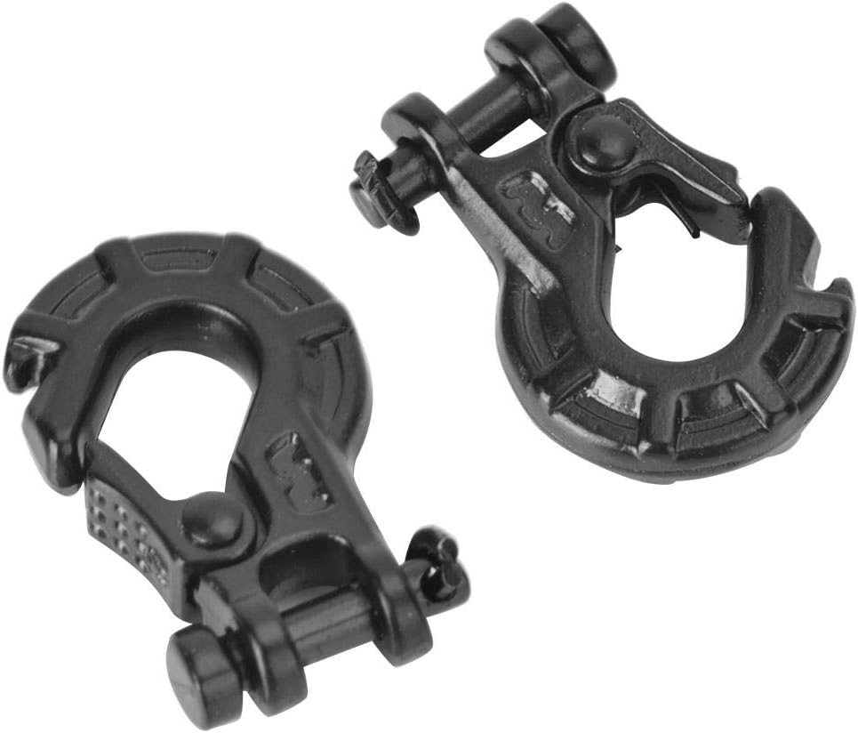 RC Winch Hook, Durable 2PCS Metal Set for 1/10 Scale RC Vehicles, Trailer Recovery Hook for Off-Road Enthusiasts and Adventure Scenarios