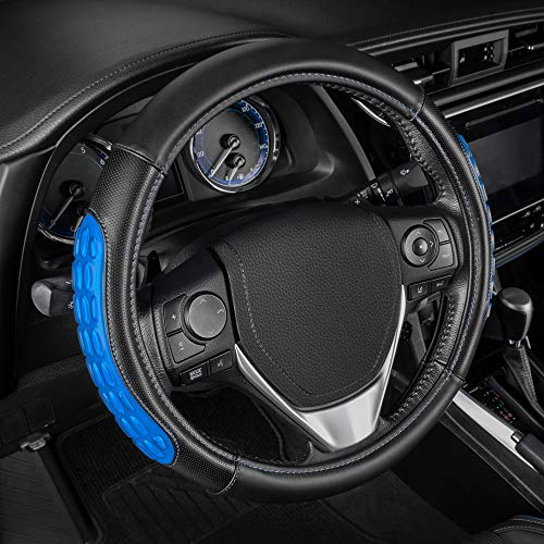 BDK Cooling Gel Cushion Grip Steering Wheel Cover with...