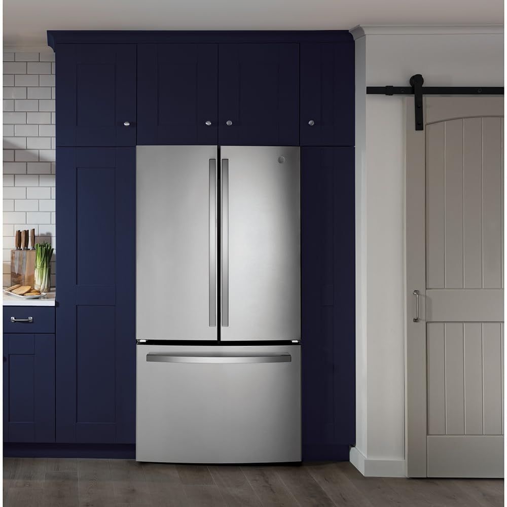 GE 36" Stainless Steel French Door Refrigerator with Ice Maker