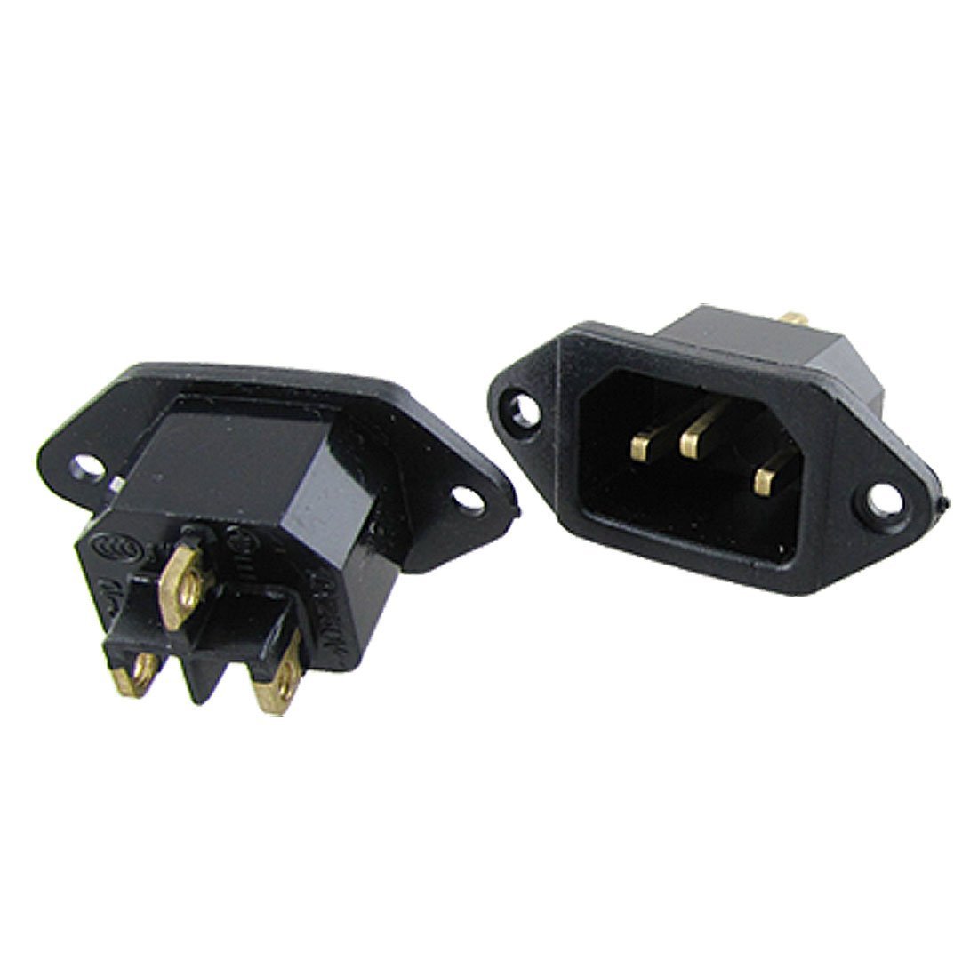 advancedestore AC 250V 10A 3pin Panel Mount Plug Adapter Connector Socket,Black - (PACK OF 1) C14 POWER SOCKET-image-15