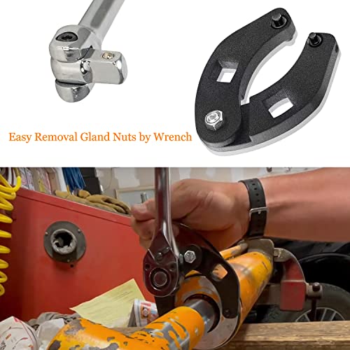 Ivarkey 7463 Adjustable Gland Nut Wrench With 1/4" And 7/32" Diameter Pin Holes For 1" To 3-3/4" Gland Nuts For Smaller Gland Nuts On Construction #TOP4